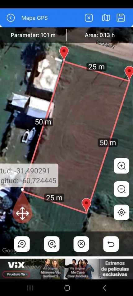 Terreno en Recreo Mateo Boooz lote 6