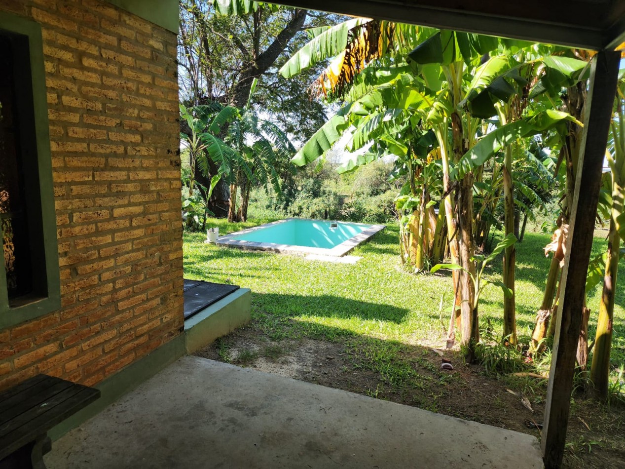 CABAÑAS EN ARROYO LEYES QUE DAN AL RIO EN KM 19