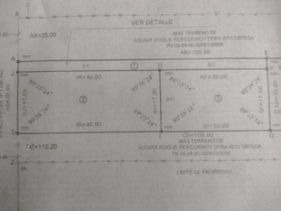 VENTA TERRENO INTERNO EN SAN JAVIER ( LOTE 3)